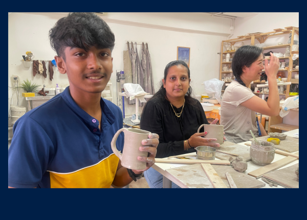 Art is a beautiful way to bond parent and child!